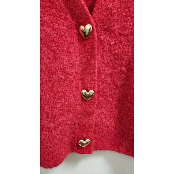 Paris Atelier & Other Stories Women's Cardigan Sweater- Red- Size M - Picture 3 of 12